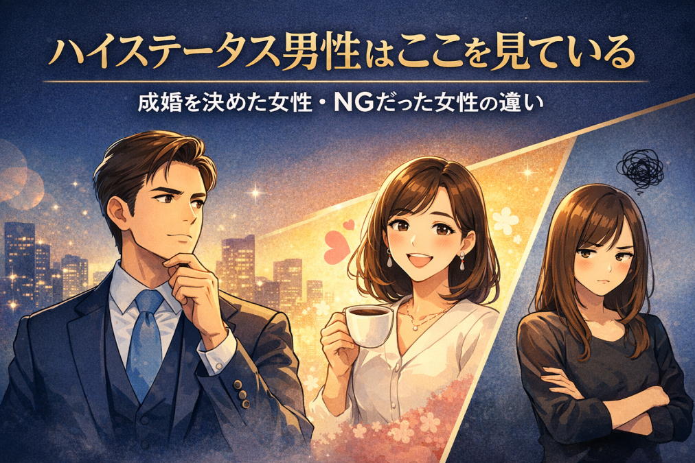 ハイステータスの男性と結婚したい婚活女子